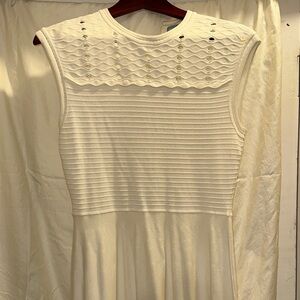 Off-White Sleeveless Dress